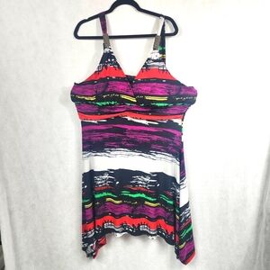 Diva Blue  Asymmetrical Dress